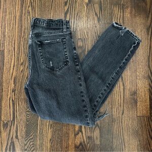 Abercrombie & Fitch Dark Gray Women's Straight Leg Jeans